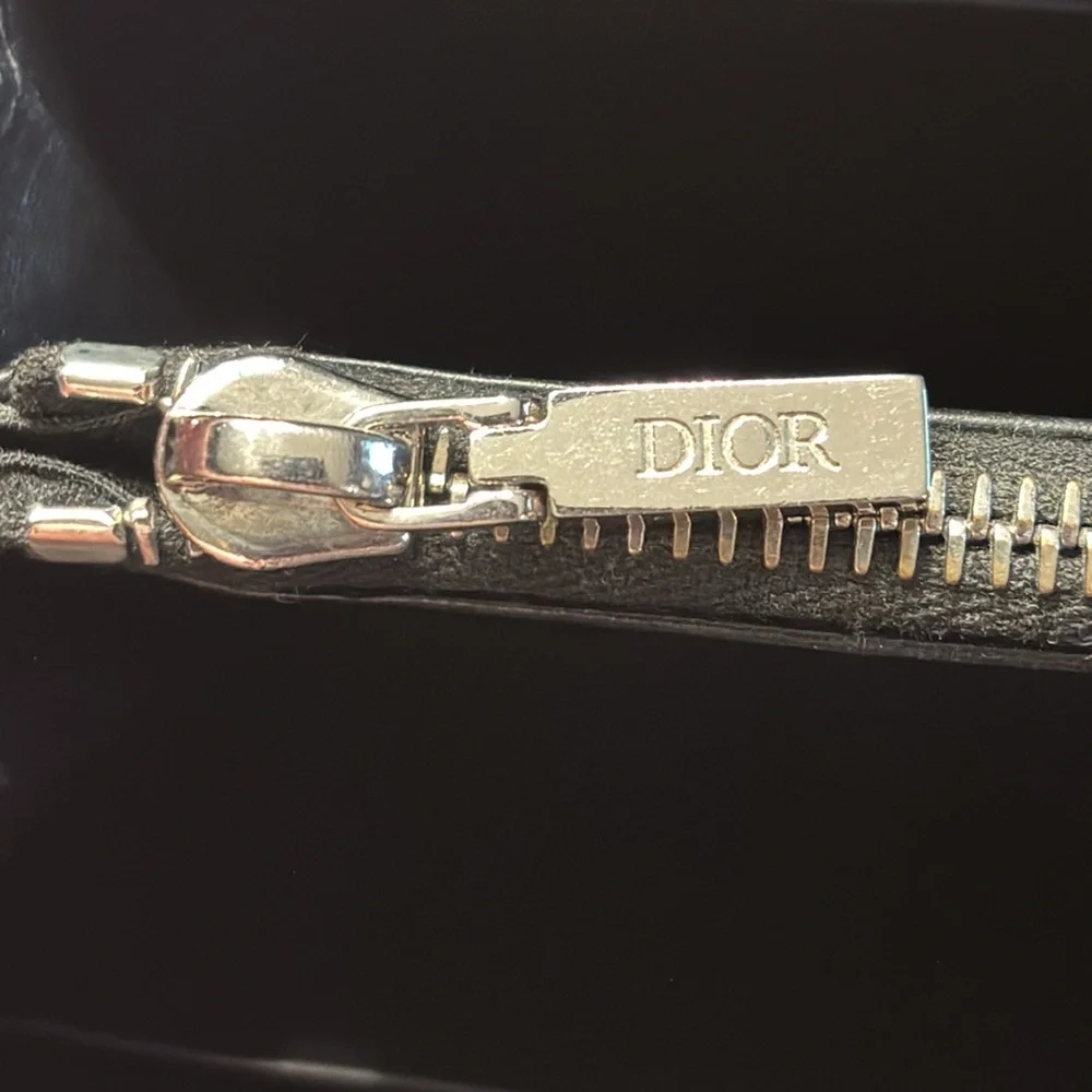 CHRISTIAN DIOR Long wallet (with coin pocket) Oblique Galaxy Calf